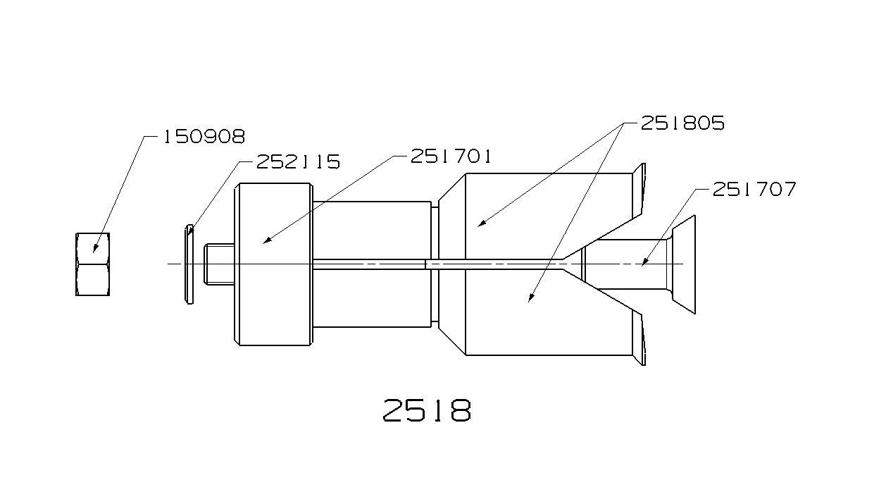 EXTRACTOR DE PINZA INTERIOR FORZA SERIE 2500